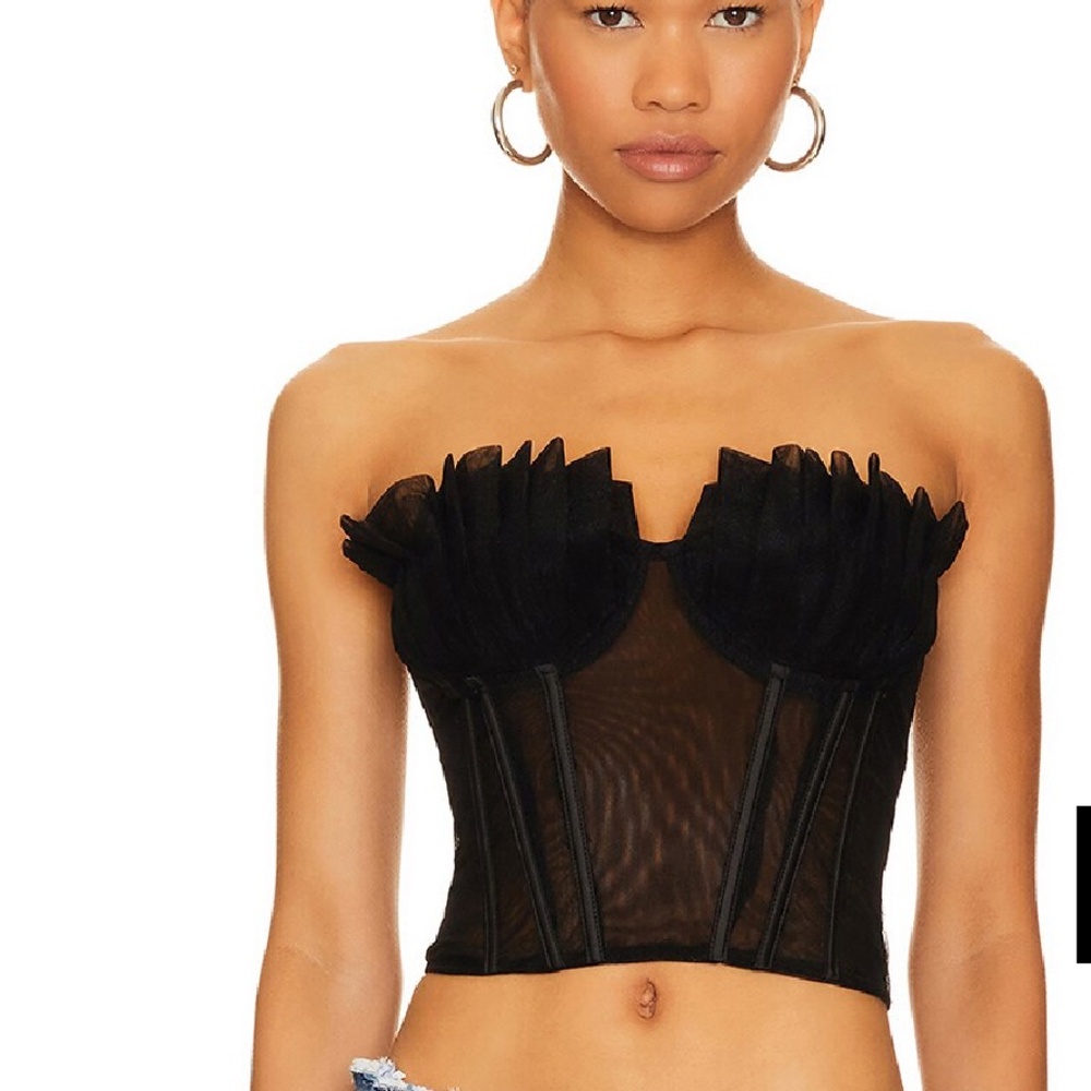 REVOLVE TULLE BUSTIER TOP SIZE SMALL LIKE NEW